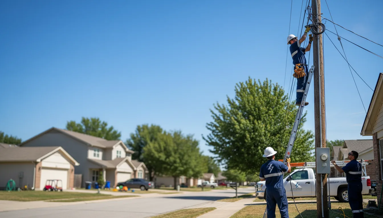 Residential electrician providing installation services in Miami, TX